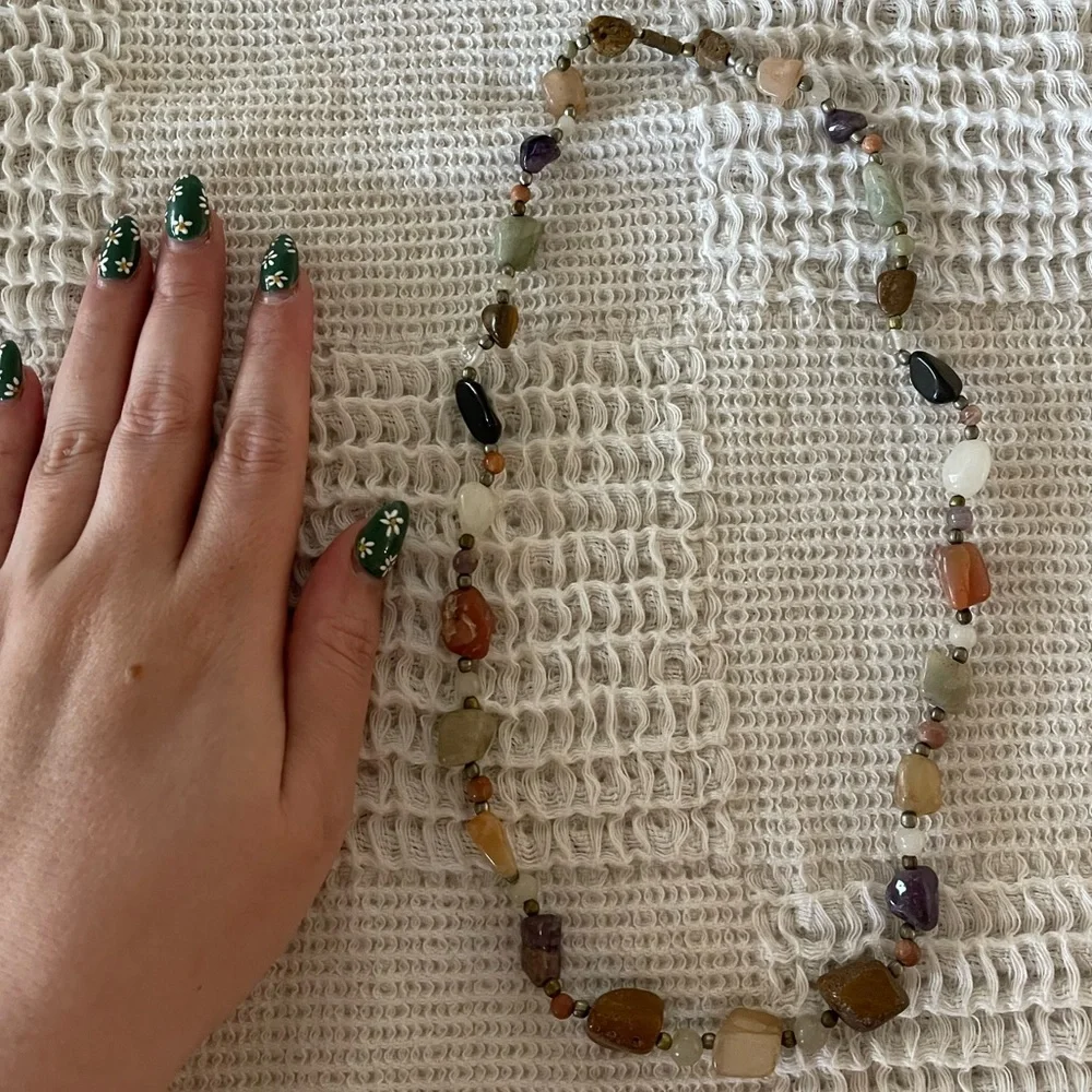 Handmade Natural Earth Stones Necklace - Picture 5 of 7